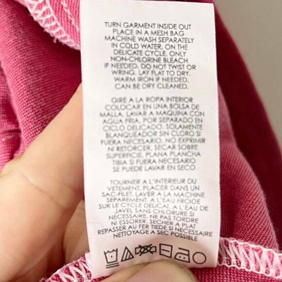 Cabi Women's Soho Hoodie Jacket Size XS Pink Snap Button Elastic Waist High Low - Picture 10 of 11